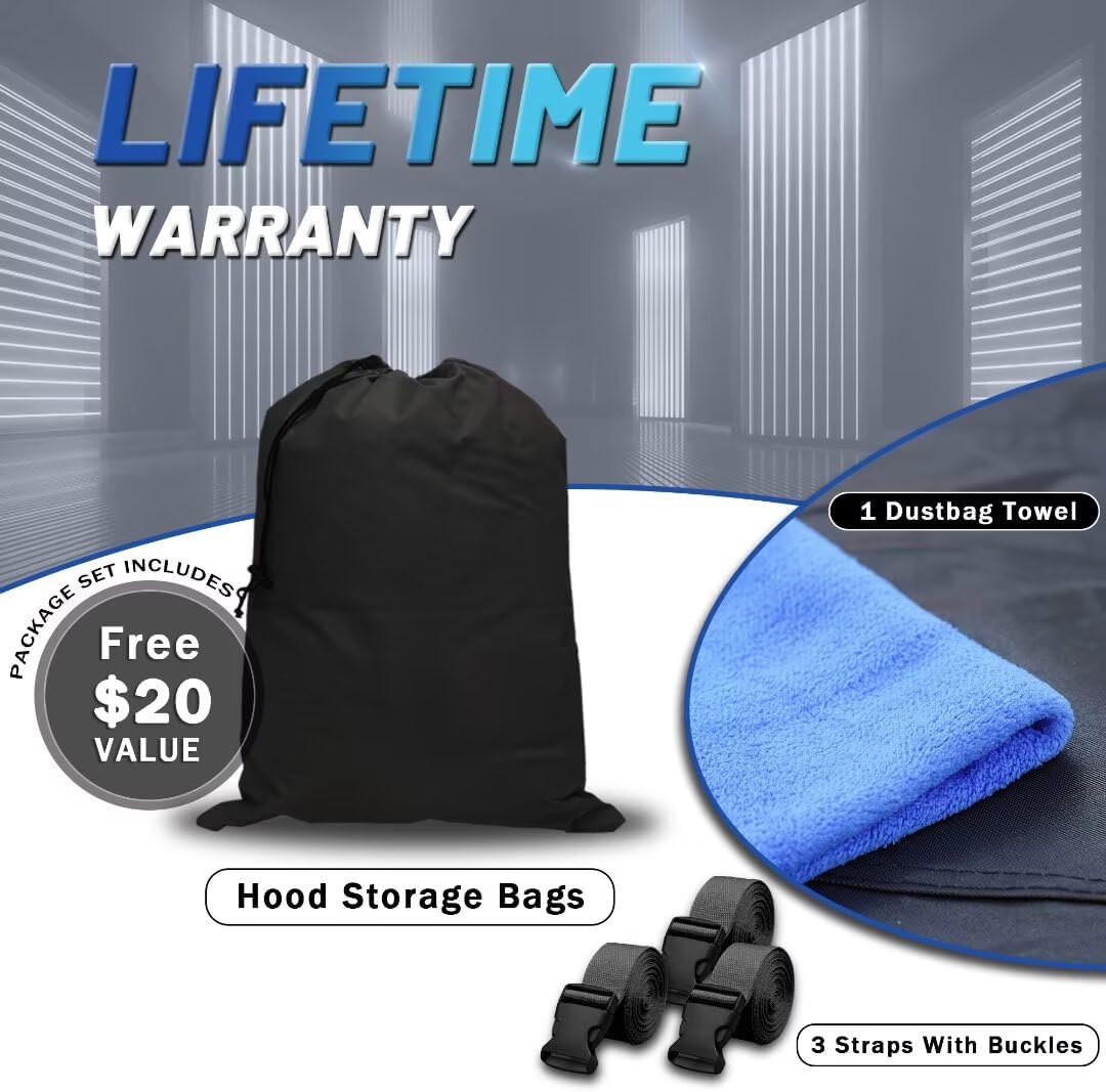 Toyota Tundra Truck Cover Custom Fit 1999-2021 Double Cab/CrewMax Cab SB (5.5'-6.5') With Door Zipper, 12 Layers Full Exterior Pickup Truck Cover Waterproof All Weather,Wind Dust Sun and UV Protector.