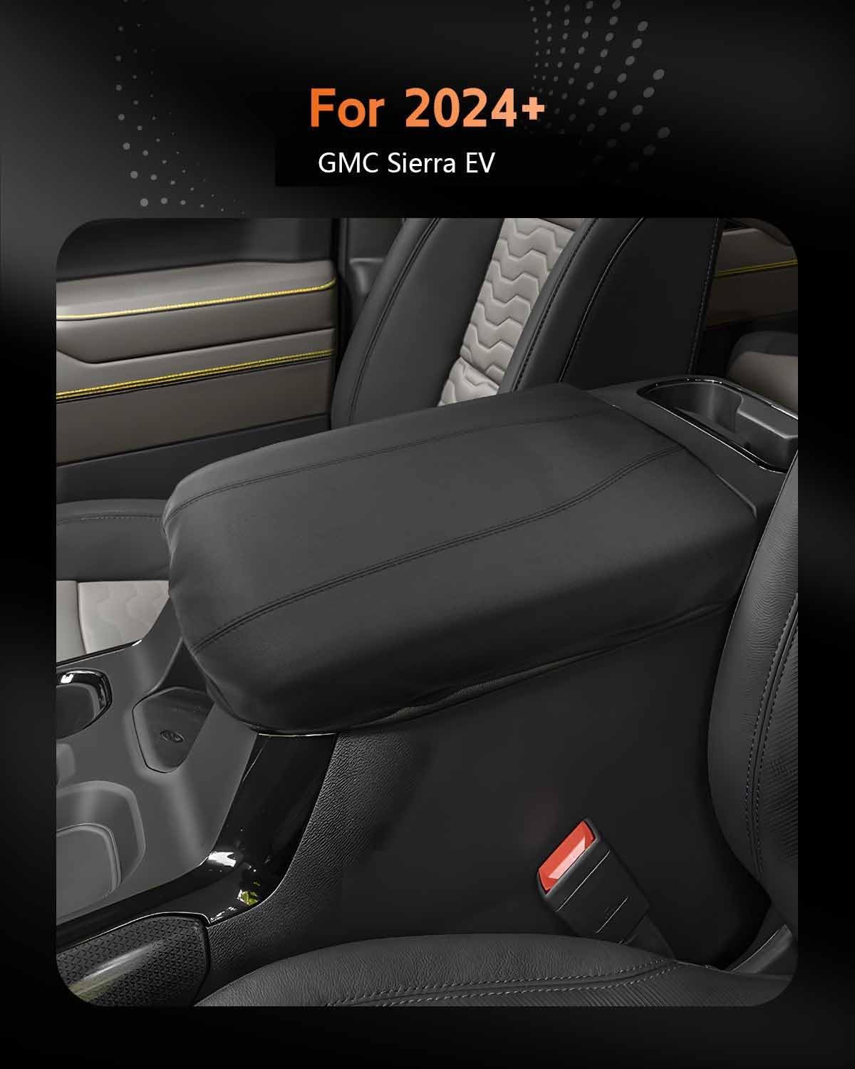 CDEFG for 2024 2025 2026 GMC Sierra EV Center Console Cover Armrest Box Cover Sierra EV Accessories Console Arm Rest Protector