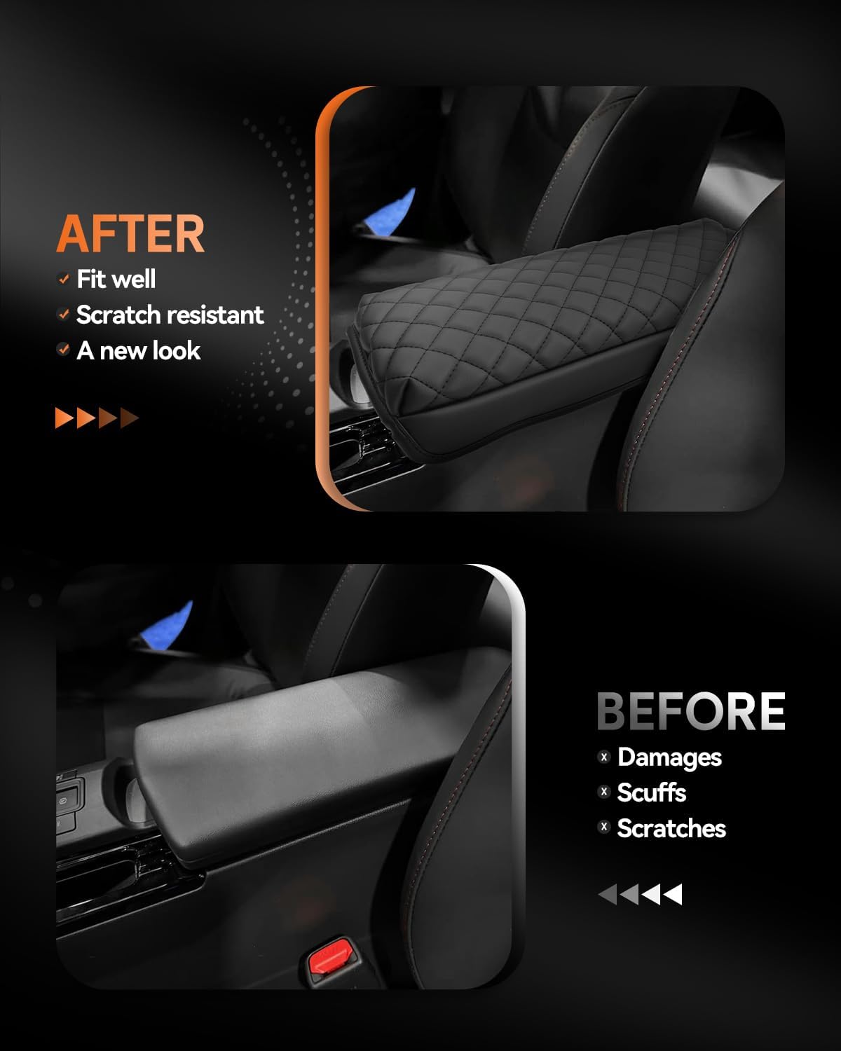 CDEFG for Toyota Prius 2023-2025 2026 Center Console Cover Armrest Box Cover for Prius (LE, XLE, Nightshade Edition, Limited) 2023 2024 2025 Accessories Arm Rest Protector