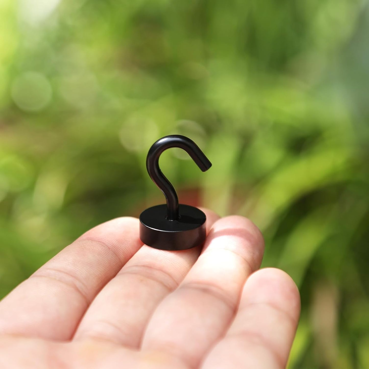 Neosmuk Magnetic Hooks, Cruise Ship Essentials, 30lb+ Heavy Duty Magnetic Hooks for Cruise Cabins, Refrigerator, Grill, Hanging, and Travel | Extra Strong Must-Haves Magnet Hook,Black,Pack of 10