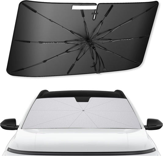 SXCY for 2024 2025 Hyundai Kona Windshield Umbrella Sunshade [Easier Foldable] for 2024 2025 Hyundai Kona Accessories 2025 Kona Sunshade Umbrella 2025 Kona Windshield Umbrella Sun Shade