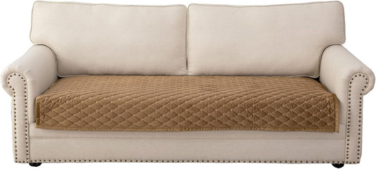 Eismodra Couch Cover,Sectional Couch Covers,Sofa Covers for 3 Cushion Couch,Anti-Slip Sofa Slipcovers for Dogs Cats Kids Loveseat Recliner L Shaped Armrest Backrest,Coffee 36''x47''(Only 1 Piece)