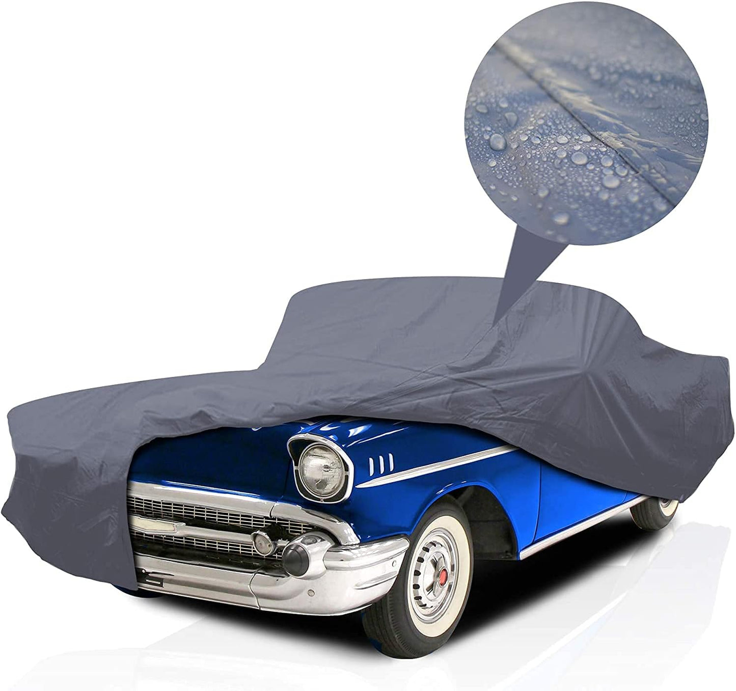 Supreme Full Car Cover – Pontiac Catalina 1966-1970 Coupe 2-Door Semi Custom Fit Waterproof Full Coverage All Weather Windproof Dust Proof Indoor Outdoor Automobile