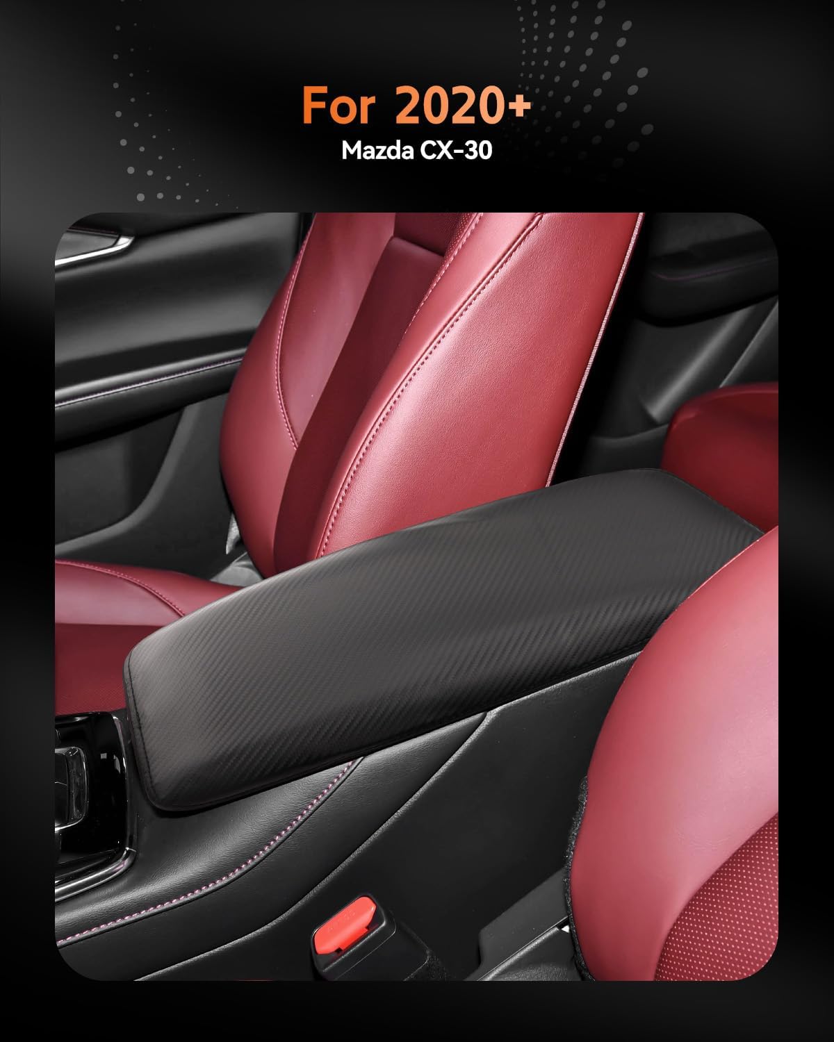 CDEFG for Mazda CX-30 2020-2025 Center Console Cover Armrest Box Cover for CX30 CX 30 2020 2021 2022 2023 2024 2025 Accessories Console Arm Rest Protector