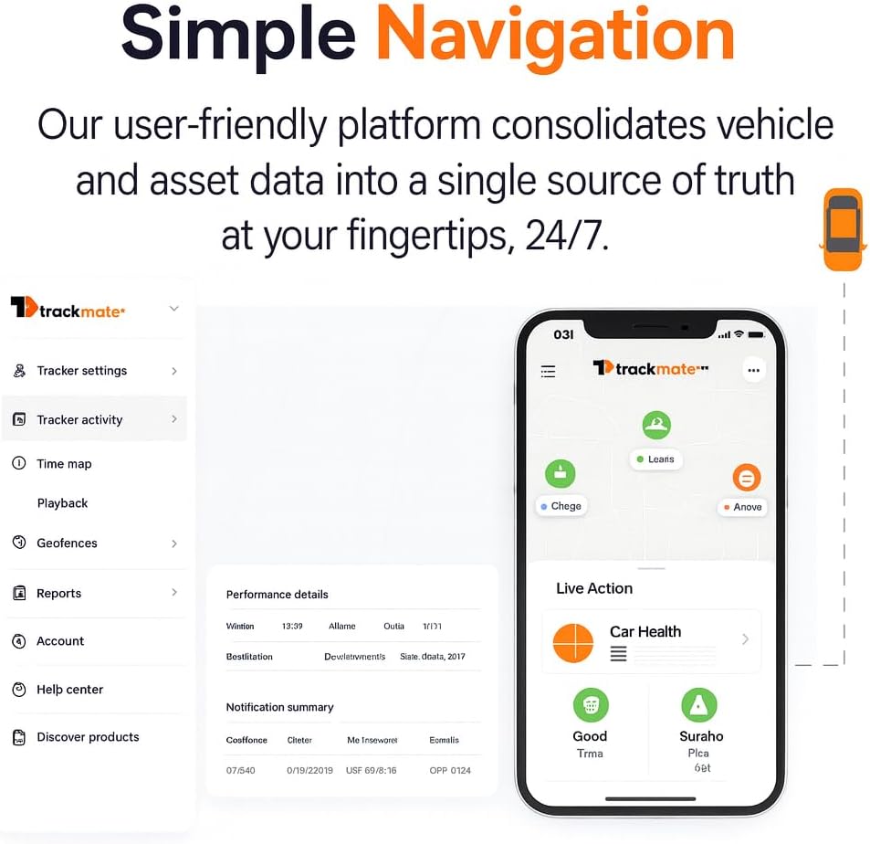 Kirbi OBD Tracker, GPS Tracker for Vehicles Real-Time Tracking, Worldwide Compatible Vehicle Tracker, Lightweight and Compact Car GPS Tracker, Plug-and-Play