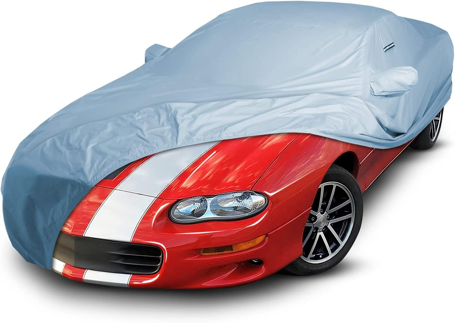 iCarCover Custom Car Cover Compatible with Camaro 1993-2002, Waterproof All-Weather Rain Snow UV Sun Protector Full Exterior Indoor Outdoor Car Covers, 1-Tone (Solid Gray)