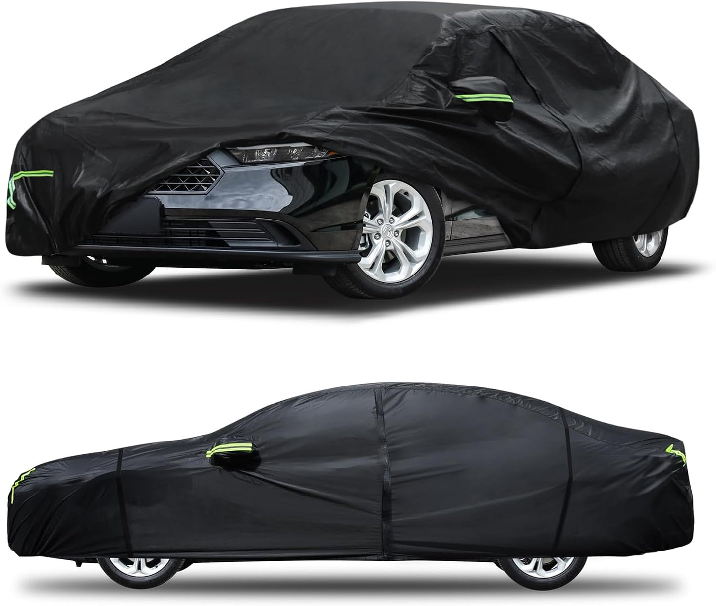 Car Cover Custom Fit for Toyota Camry 1996-2025,Honda Accord 2001-2025,6 Layers Truck Cover Waterproof All Weather for Automobiles,Outdoor Full Exterior Cover,Rain, Sun, Wind Protection,Black