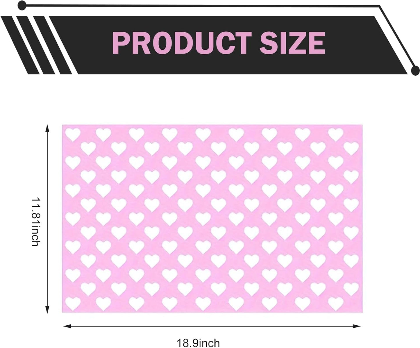 Car Rear Tail Light Lamp Stickers, Hollow Heart Pattern Sticker, Waterproof Taillight Tint Film Sheet for Car Rear Tail Lights, Funny DIY Headlamp Taillight Cover Trim (Pink)