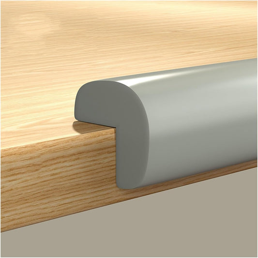 XPLKQXE Sharp Edge Safety Corner Edge Foam Padding, Edge Guards Bumpers Adhesive, Edge Corner Protector Guards for Table Edges & Sharp Corners(Gray,5pcs)