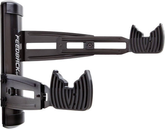 FEEDBACK SPORTS | Velo Wall Rack 2D Bike Storage | Bicycle Hangar Mount W/Adjustable Arms | Road, Gravel, Mountain Bike Compatible | For Garage, Apartment, Shed | Black