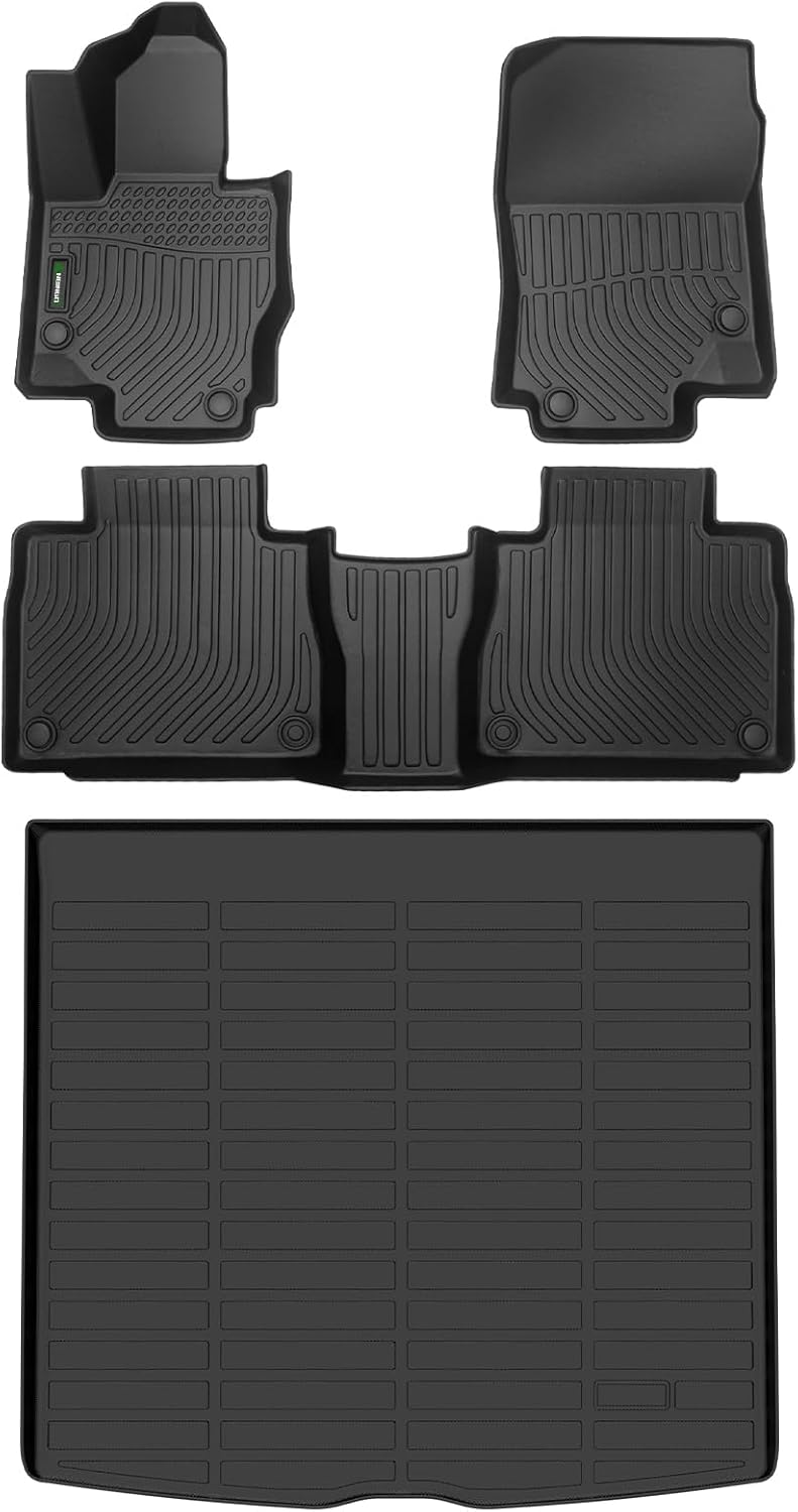 ANBINGO®Floor Mats Fit for Mercedes Benz GLE (5 Seat)2020-2025 All Weather Car Mats Rug for Mercedes Benz GLE TPE Rug Mat for Benz GLE Rubber Trunk Liner Carpet for Mercedes GLE Automotive Accessories