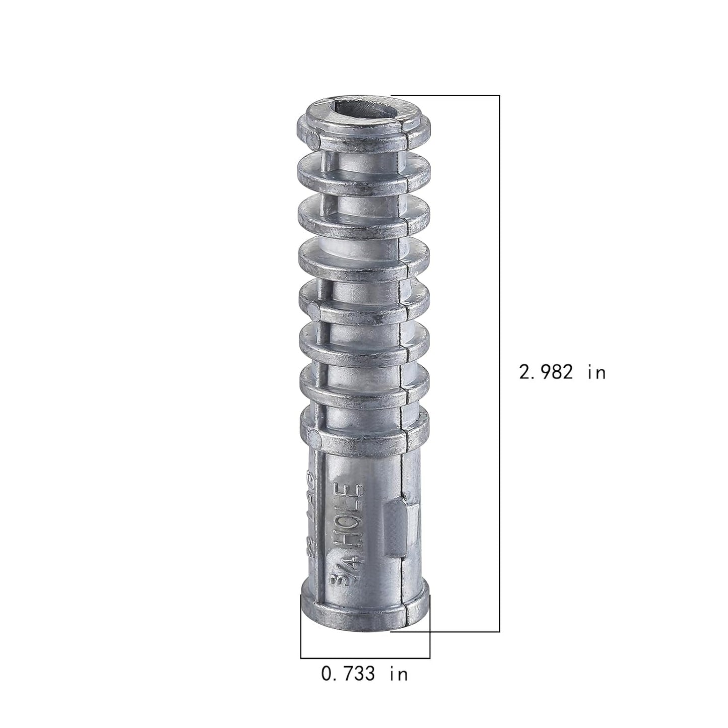 Wensilon(30pcs) 1/2 * 3 Lag Shield Anchor Long Zinc Alloy Bolts Concrete Anchors, Zinc Alloy Masonry Anchors Hole