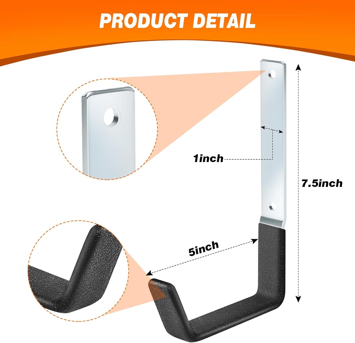 Garage Hooks Heavy Duty Bike Hooks for Garage Set of 8 Tool Organizers and Storage Wall Mount Storage Tool Holder Hanger for Garden Shed Shop Ladder