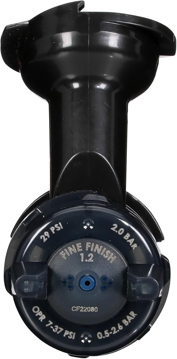 3M Performance Gravity Fine Finish (Compliant) Atomizing Head 26912, Blue, 1.2, Pack of 5, for Automotive Paint Application, High Viscosity, Clear Coat, Primer Spraying