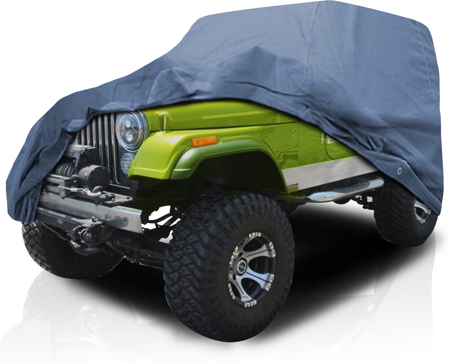 USCarCover Supreme All Weather Protection, Breathable Car Cover for Jeep CJ8 1981-1985 SUV 2-Door Upgraded Fabric Pollution, Dust, Sun, Snow, Rain