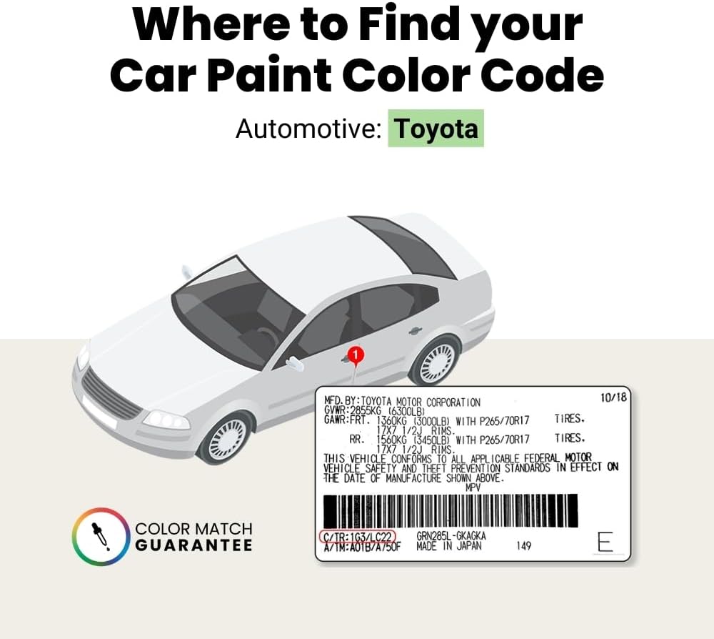 TouchUpDirect 3R3 Barcelona Red Pearl for Toyota Exact Match Touch Up Paint Aerosol - Preferred Package