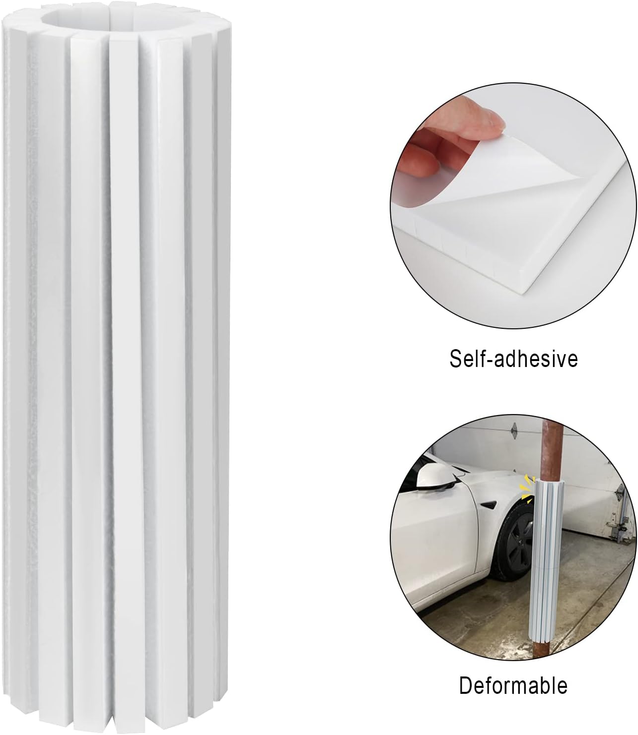 Garage Wall Protector Foam Wall Column Guard for Parking Garages - Wall Edge Protector Protect Your Car - Garage Column Edge and Bumpers Guards