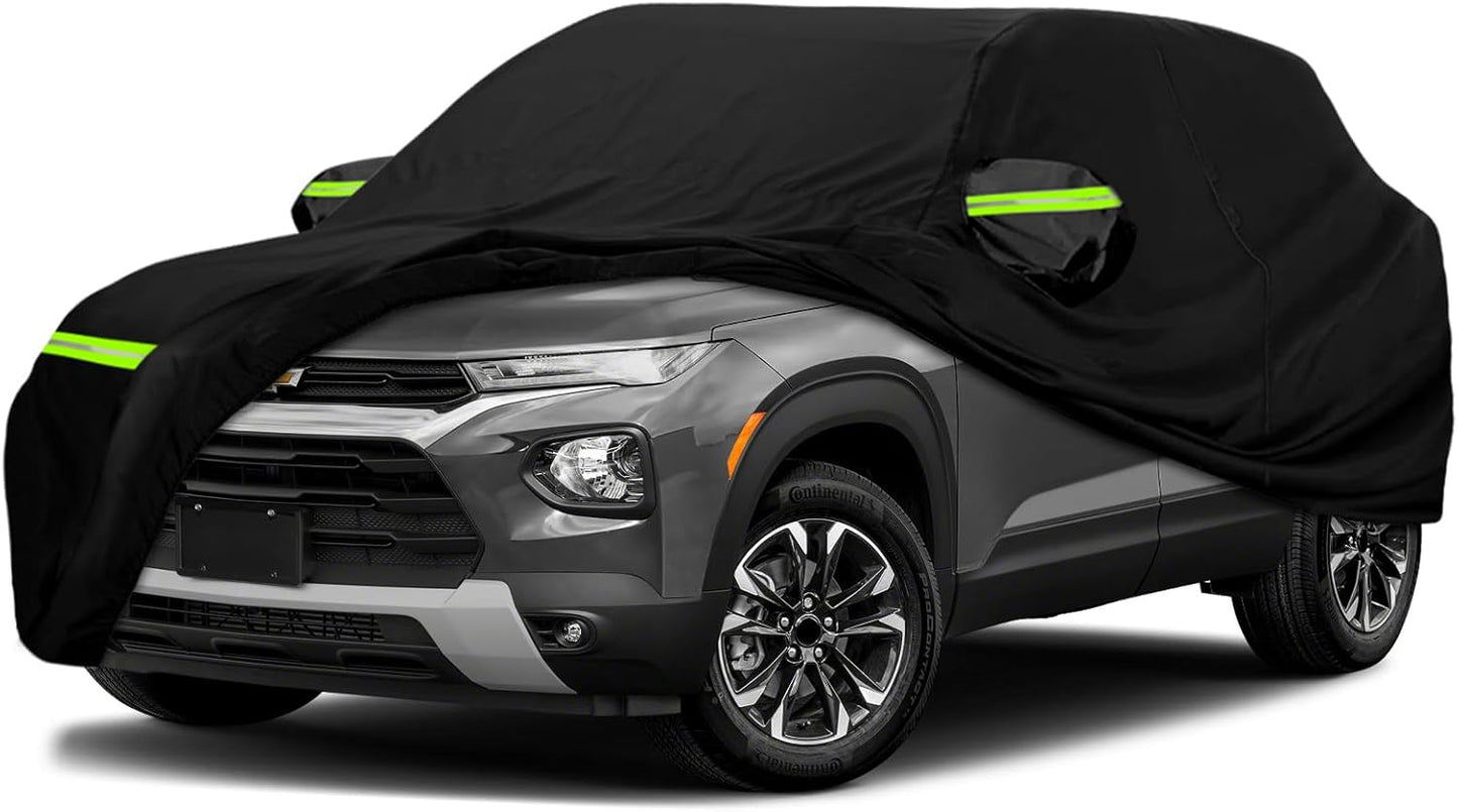 Waterproof Car Cover Compatible with Chevrolet Trailblazer Crossover LS/LT/RS/ACTIV 2020-2025, 420D All Weather Car Covers with Zipper Door for Snow Rain Dust Hail Protection