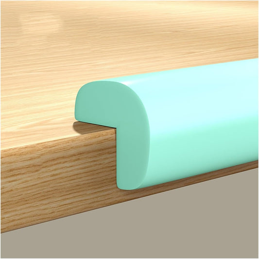 XPLKQXE Sharp Edge Safety Corner Edge Foam Padding, Edge Guards Bumpers Adhesive, Edge Corner Protector Guards for Table Edges & Sharp Corners(Green-B,2pcs)