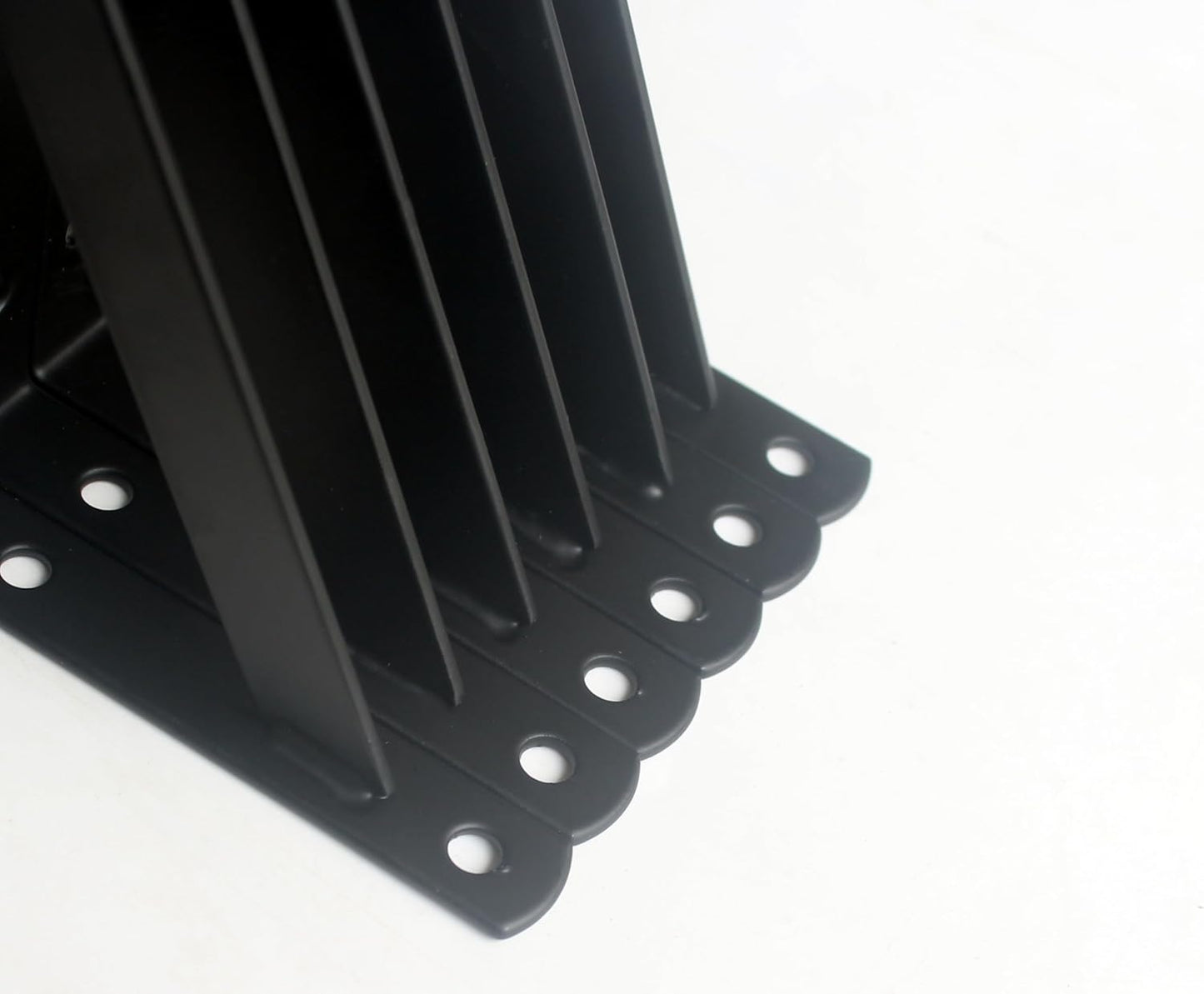 12 Pack L6 x H 3.5" Black Heavy Duty Shelf Brackets with Screws Metal Shelf Brackets Shelf Support Angle Brackets for Shelves L Brackets Heavy Duty Floating Shelf