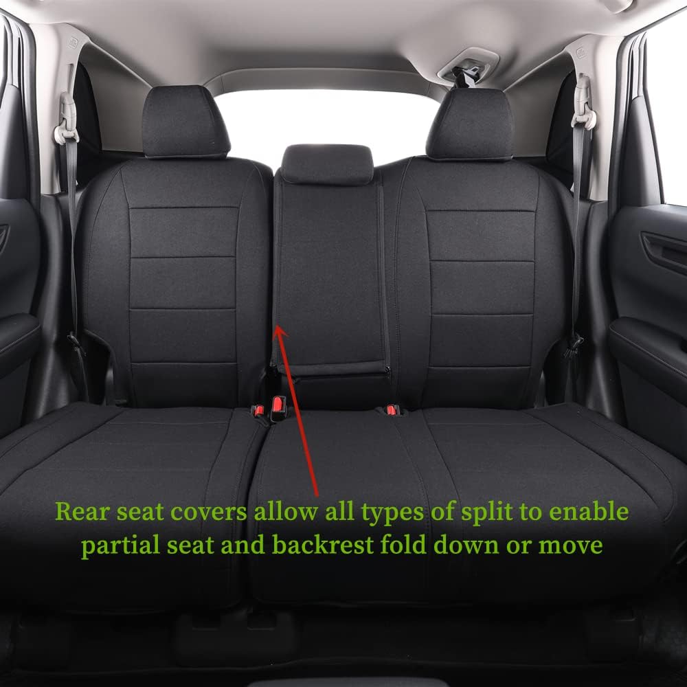 coverdream Custom Seat Covers Compatible with Select Honda CRV 2015 2016 Models (Black,Full Set)