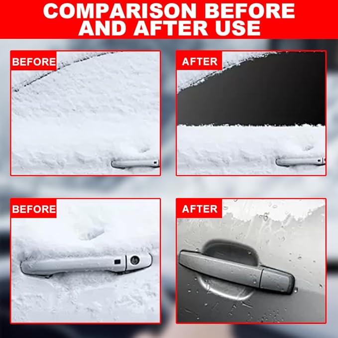 Anti-Freeze Electromagnetic Car Snow Removal Device, Upgraded Electromagnetic Car Defroster, Rechargeable Car Interference Antifreeze (1 pcs)