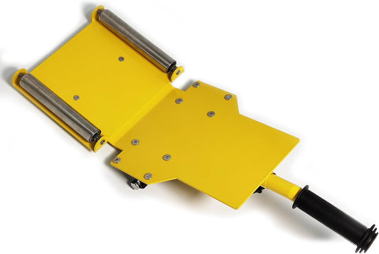 Adjustable Portable Tire Jack, Detachable Roller Plate, Heavy-Duty Tire Lifting Tool,Tire Dolly with A Load Capacity of 120 Pounds, Suitable for Cars, SUVs and Trucks, Bright Yellow Surface