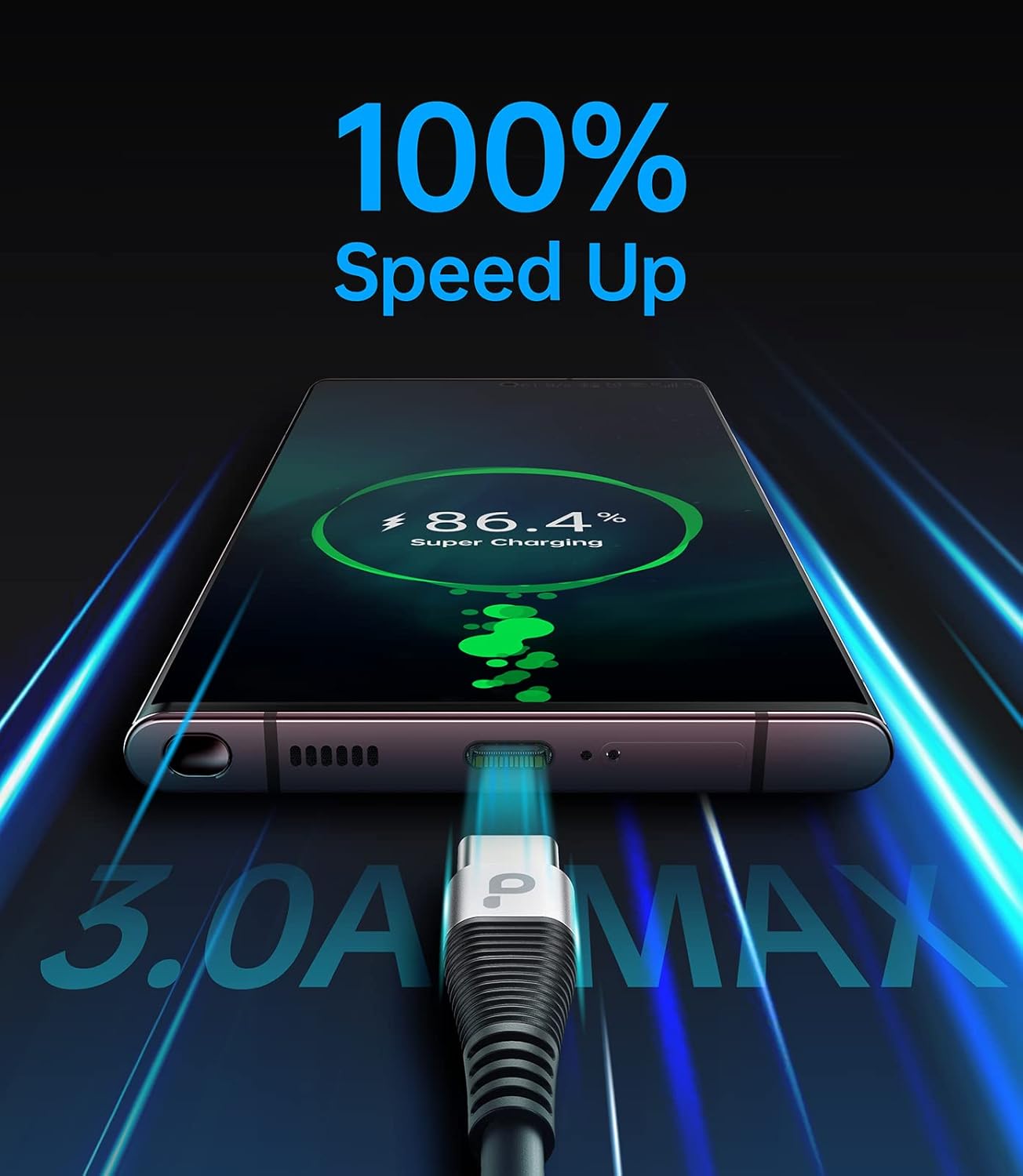 USB C Cable Fast Charging, 2Pack 3ft Coiled USB A to Type C Charge Cord for Car, USB-C Charging Cable Compatible with iPhone 16/15/Samsung Galaxy S20 S10 S9 S8 Plus Note 10 9 8 and More USB C Devices