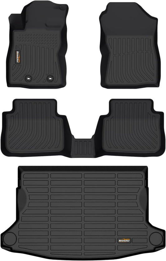 Binmotor-Floor Mats & Cargo Liner for Subaru Crosstrek 2024 2025, for Subaru Impreza 2024-2025, All Weather Car Mats for Crosstrek Accessories-Black