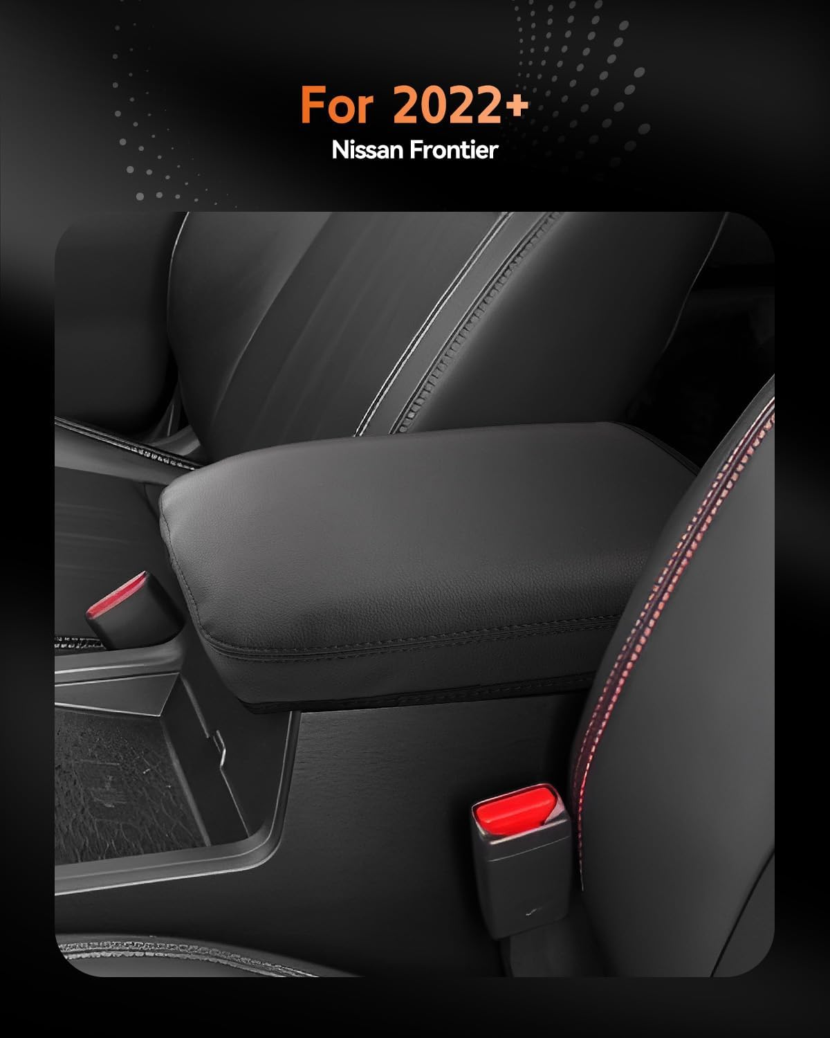 CDEFG for Nissan Frontier 2022-2025 Center Console Cover Armrest Box Cover for Frontier (S, SV, SL, Pro-X, Pro-4X) 2022 2023 2024 2025 Accessories Console Arm Rest Protector