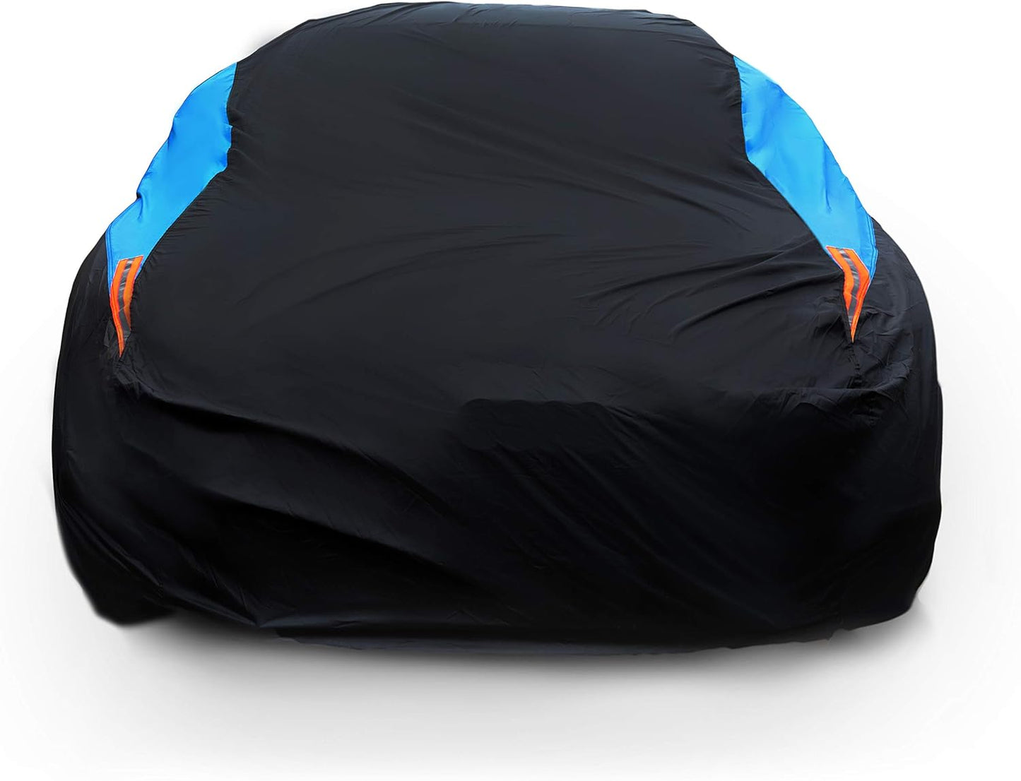 MORNYRAY Waterproof Car Cover All Weather Snowproof UV Protection Windproof Outdoor Full car Cover, Universal Fit for Sedan (Fit Sedan Length 178-185 inch, Blue)