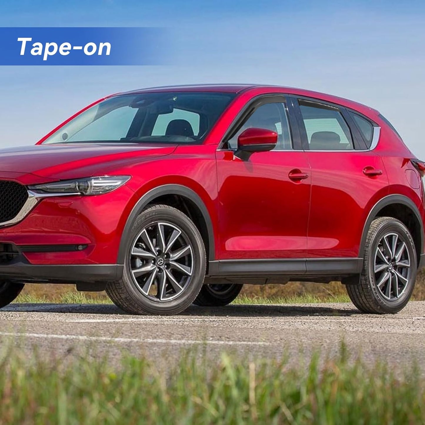 Window Visors Rain Guards Shield for 2017-2025 Mazda CX5, Out-Channel Window Vent Wind Deflectors Visors Shades for 17-25 CX-5