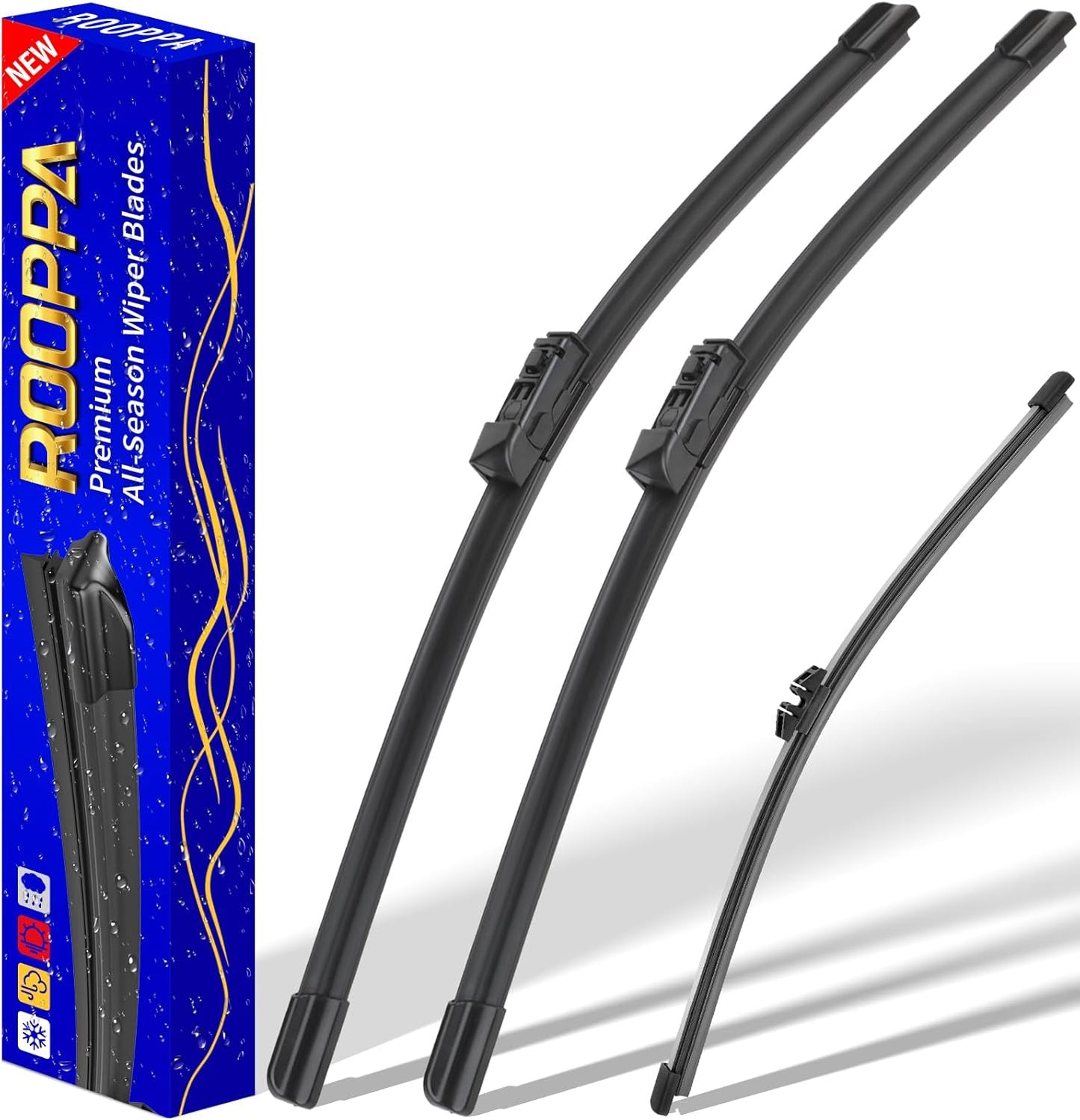 3 wipers Replacement for 2018-2022 BMW X3/2019-2022 BMW X4, Windshield Wiper Blades Original Equipment Replacement - 26"/20"/12" (Set of 3)