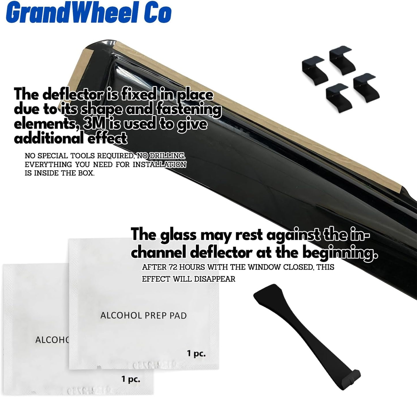 Window Deflectors Smoke Tinted in-Channel Side Window Vent Visor Deflectors Rain Guards Compatible with CR-V 2017-2022 - 4pcs. GW0217