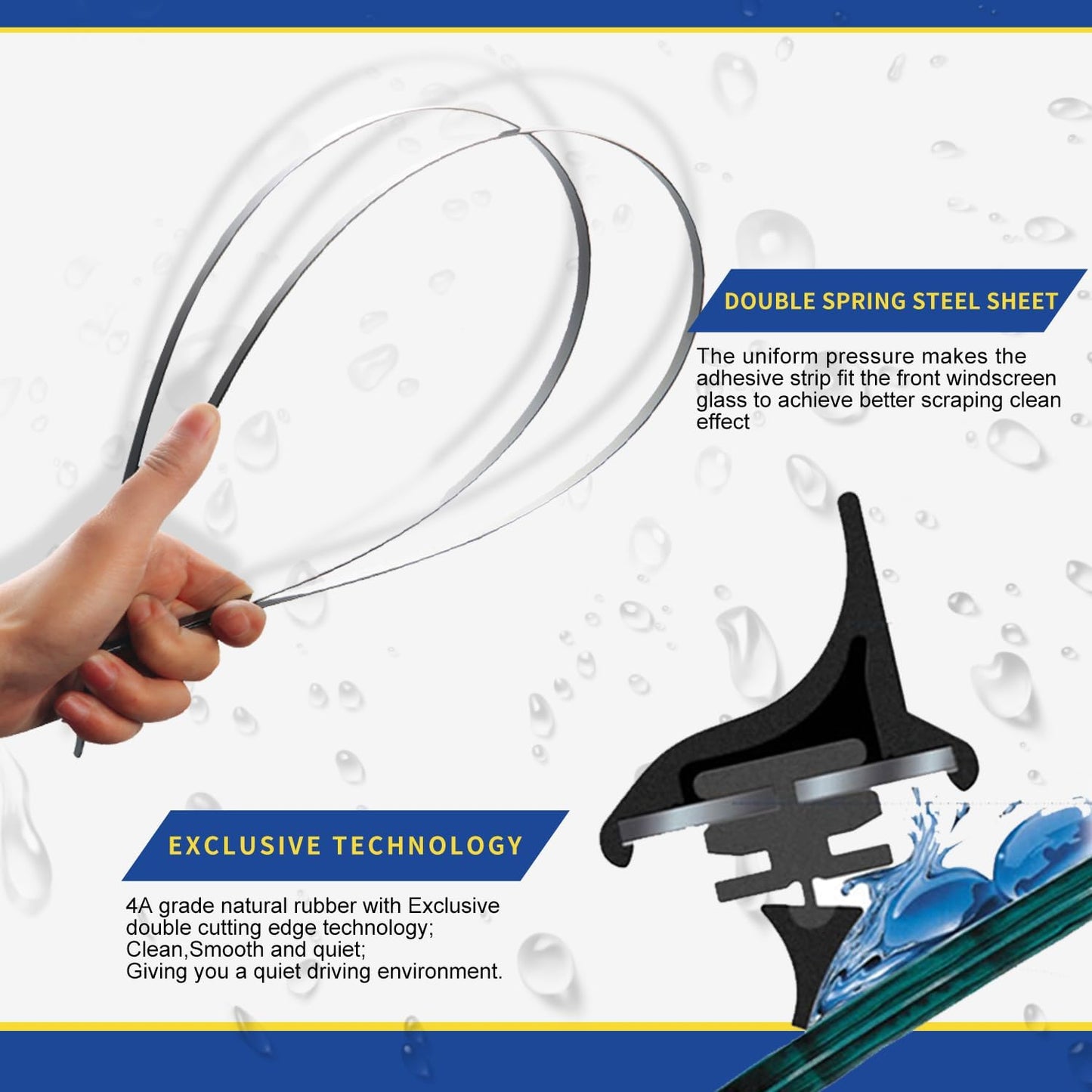 2 wipers Factory Replacement For 2007-2020 2021 Tundra 2008-2020 2021 2022 Sequoia Original Equipment Replacement Windshield Wiper Blades Set - 26"+23" Pinch Tab (Set of 2) Not for J Hook