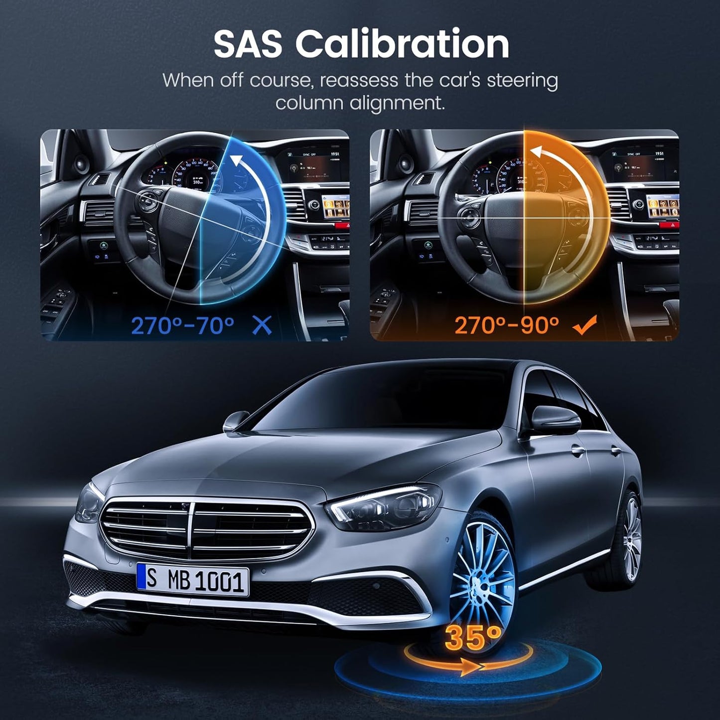 ANCEL AD610 Pro ABS SRS OBD2 Scanner, ABS Bleeding, SAS Calibration, ABS, Airbag, EPB, Oil Reset, Full OBD2 Functions, AutoVIN, Free Lifetime WiFi Updates