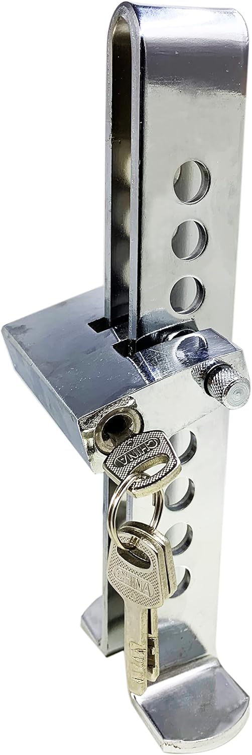 22.5cm Anti-Theft Auto Brake Clutch Lock Stainless Steel Vehicle Security Protection Supplies Car Brake Lock with 3 Keys