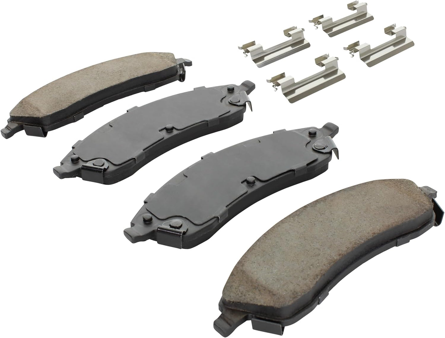 Premium Ceramic Front Brake Pads (1001-1019C) Compatible with Cadillac CTS 2006-2008, Cadillac SRX 2004-2009, Cadillac STS 2005-2008, Pontiac Bonneville 2004-2005
