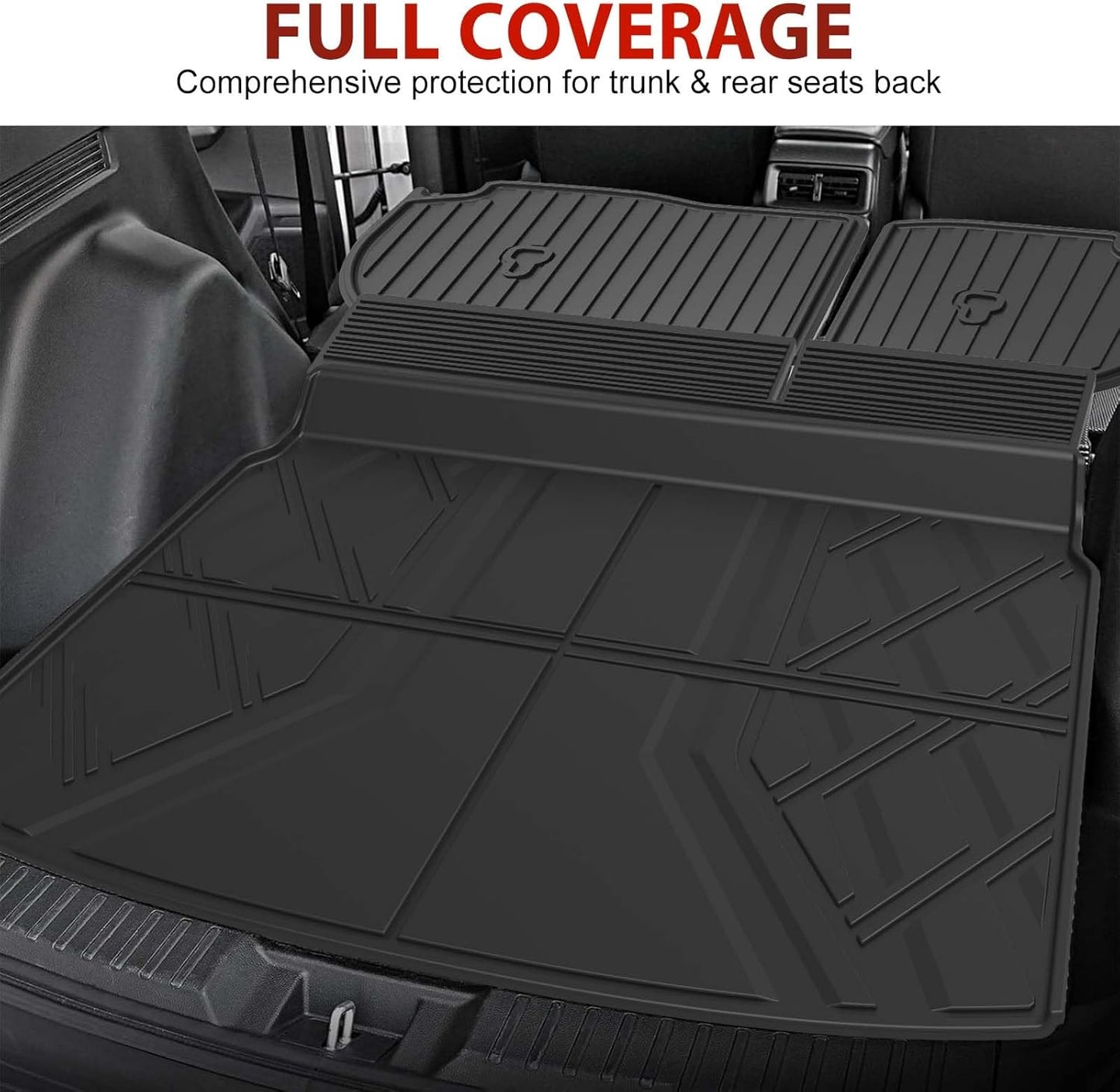Cargo Liner Compatible with Honda CRV 2025 2024 2023 (Include Hybrid): TTX LIGHTING Cargo Mat All-Weather TPE Trunk Mat Cargo Tray CR-V Accessories (Fit Upper Deck Only)