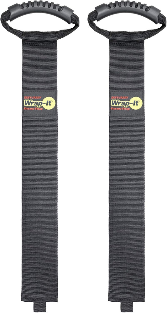 Easy-Carry Wrap-It Storage Straps - 36” (2-Pack) – Heavy-Duty Hook and Loop Cord Carrying Strap, Hanger, and Organizer with Handle for Pool Hoses, Garden Hoses, Cords, Cables and More