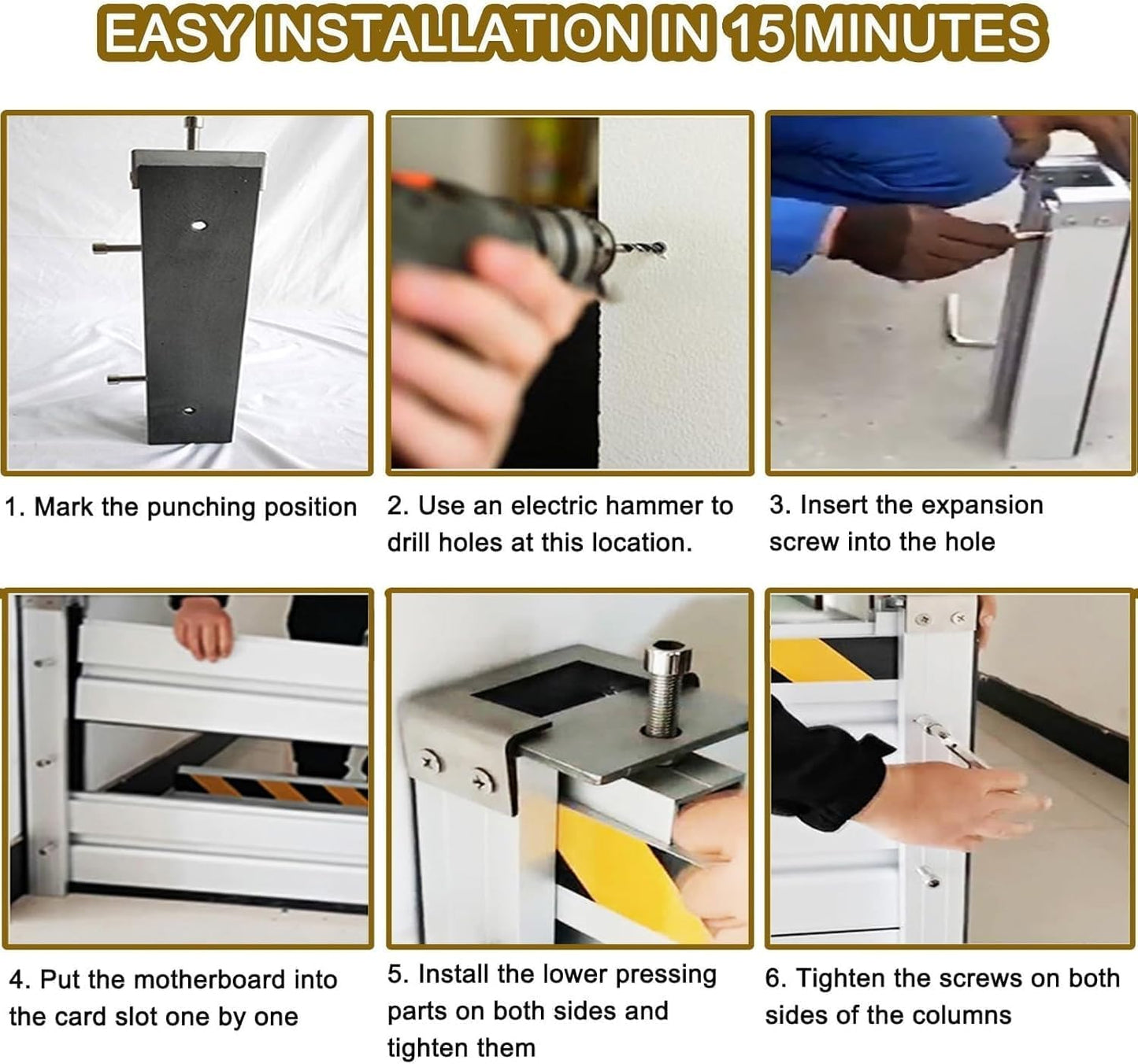 Reusable Heavy Duty Aluminum Flood Barriers for Home Exterior, Flood Protection Barriers Water Barrier Door Quick Detachable Garage Doors Detachable Mobile Rain Water Baffle ( H 39.4 inch L 21.5FT)