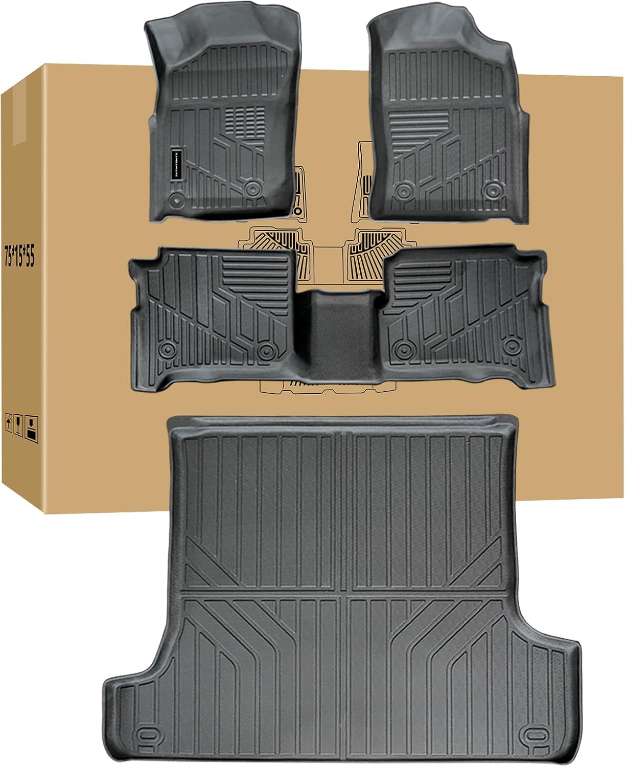 All-Weather Floor Mats for Toyota 4Runner (1996 1997 1998 1999 2000 2001 2002) - 3rd Gen 4Runner Customized Protection, Lasting Durability