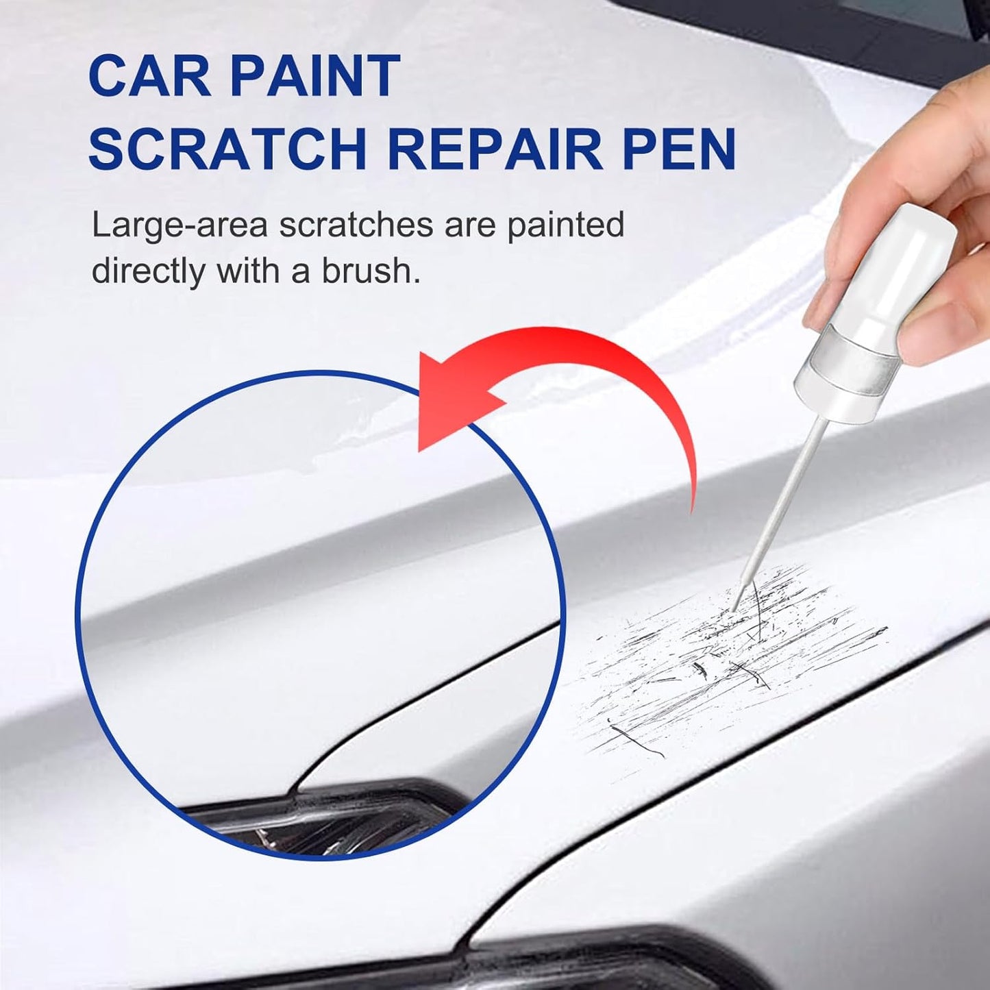 Silver Zynith(PSE/SSE) Touch Up Paint for Dodge-Exact Match–Chips and Nicks Car Paint Scratch Repair Kit Automotive Paint Pen for Challenger/Durango/Grand Caravan/Charger/RAM