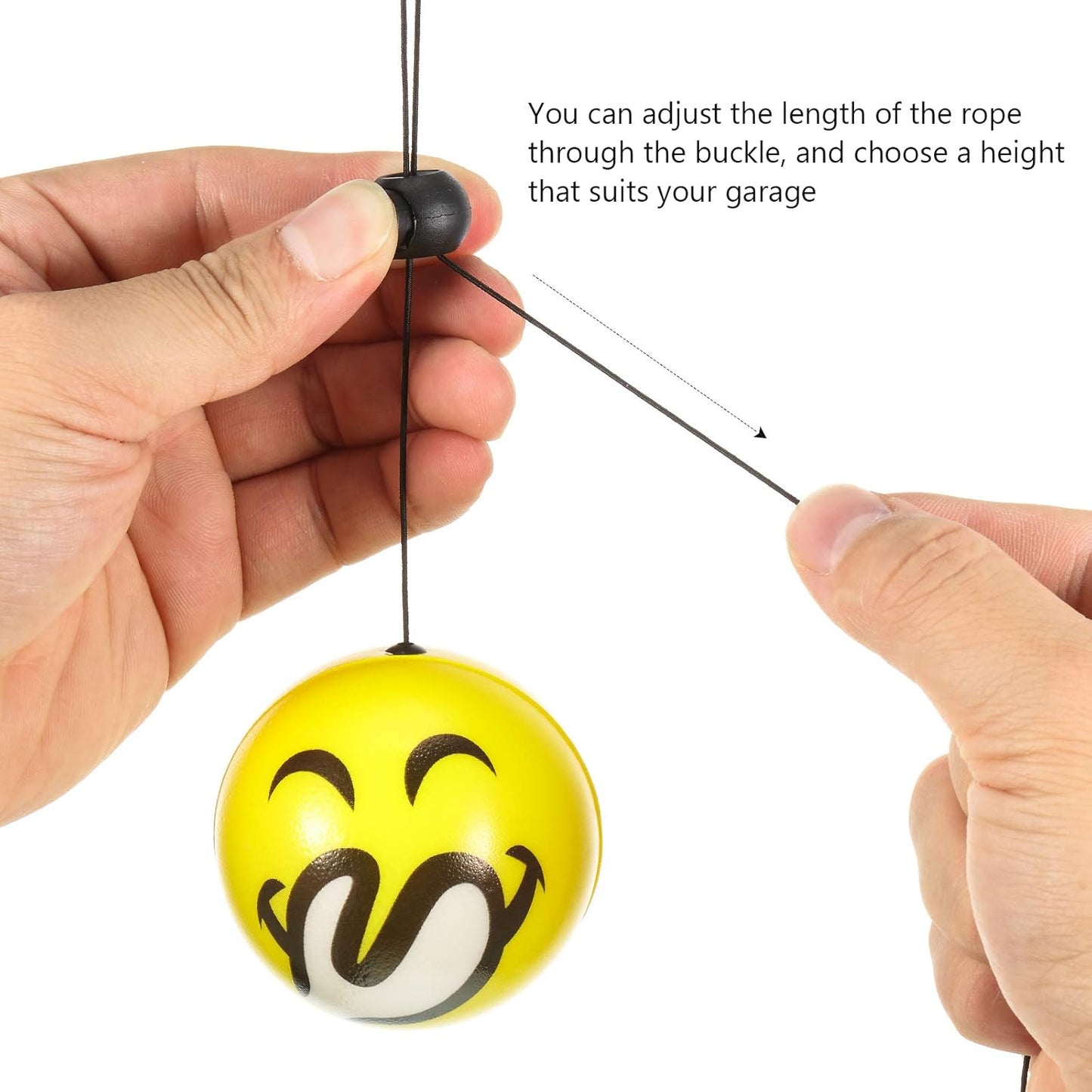 BBTO Double Garage Parking Aid Tennis Tennis Ball for Garage Parking includes Retracting Ball Sensor Assist Solution Car Stop Indicator (6 Pieces)