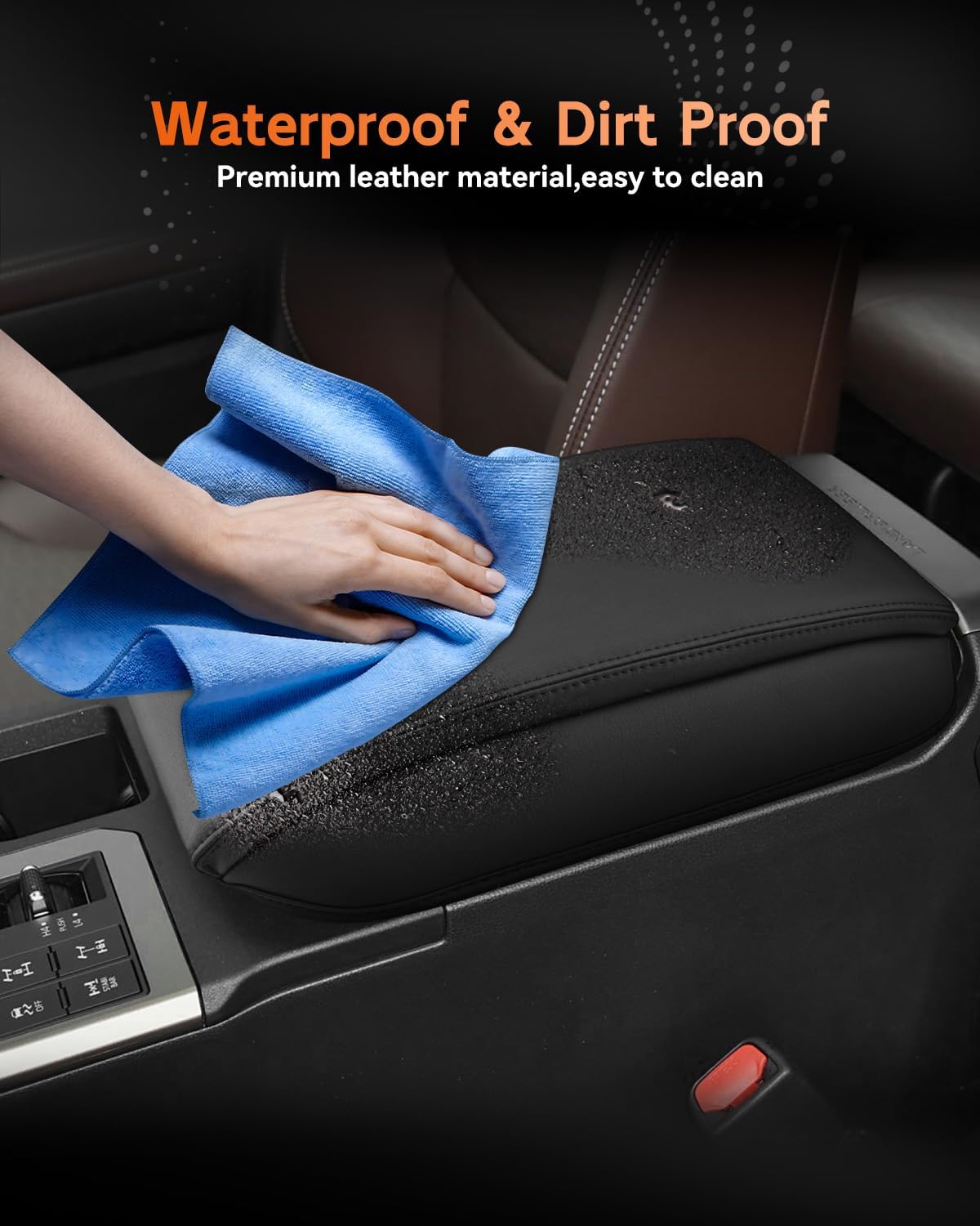 CDEFG for 2024 2025 Toyota Land Cruiser 250 Center Console Cover Armrest Box Cover for Land Cruiser (1958, Land Cruiser) 2024 2025 Accessories Arm Rest Protector