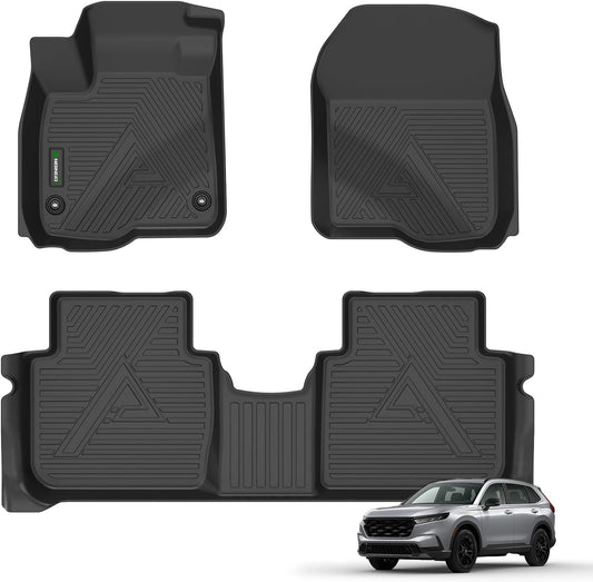 ANBINGO® Floor Mats Custom for 2023 2024 2025 2026 CR-V & CRV (Hybrid) Waterproof Car Mats All Weather Guard TPE Floor Liners Front& Rear Row Full Set Black - CRV Accessories
