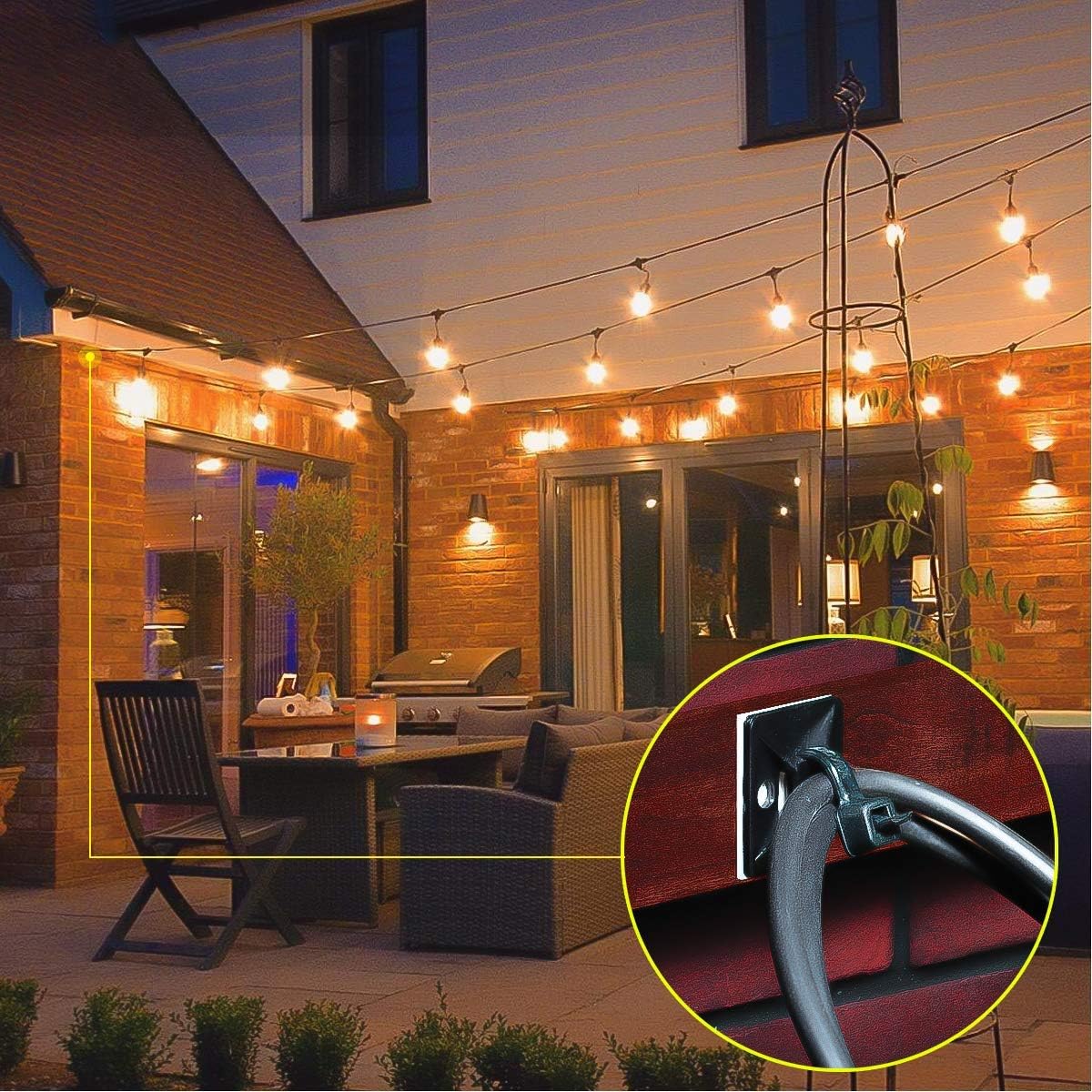 200pcs 3/4" 3M Back-Glue Self Adhesive Black Strong Cable Zip Tie Mounts with 8" Ties, Screws, UV Protection Outdoor Sticky Wire Fasteners Cable Clips Management Anchors Organizer Holders Squares