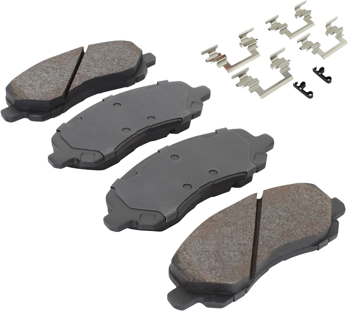 Premium Semi-Metallic Front Brake Pads (1001-0866M) Compatible with 2001-2023 Chrysler/Dodge/Jeep/Mitsubishi (200/ASX/Avenger/Caliber/Cirrus/Compass/Eclipse/Galant/Lancer/Outlander)