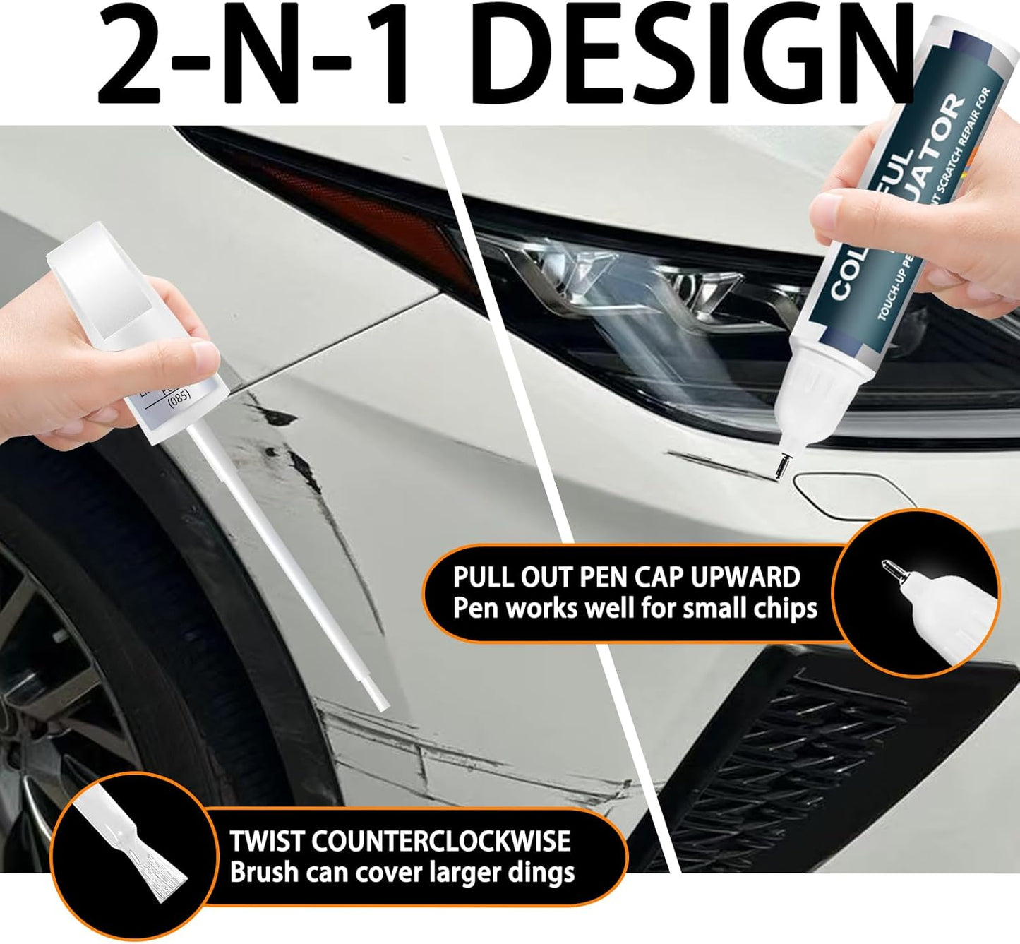 Cloudburst Gray(1L1) Touch Up Paint for Lexus, Car Paint Pen Scratch Repair Two-In-One Touch Up Paint, Premium Car Scratch Remover for Deep Scratches