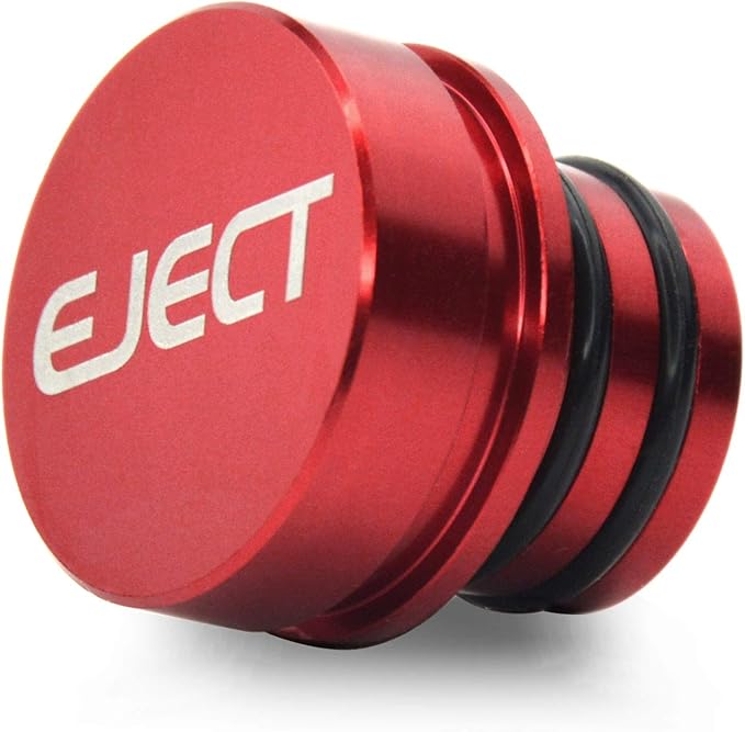 Billet Aluminum Cigarette Lighter Plug Cover, Fits All Vehicles with Standard 12 Volt Power Source (Eject)